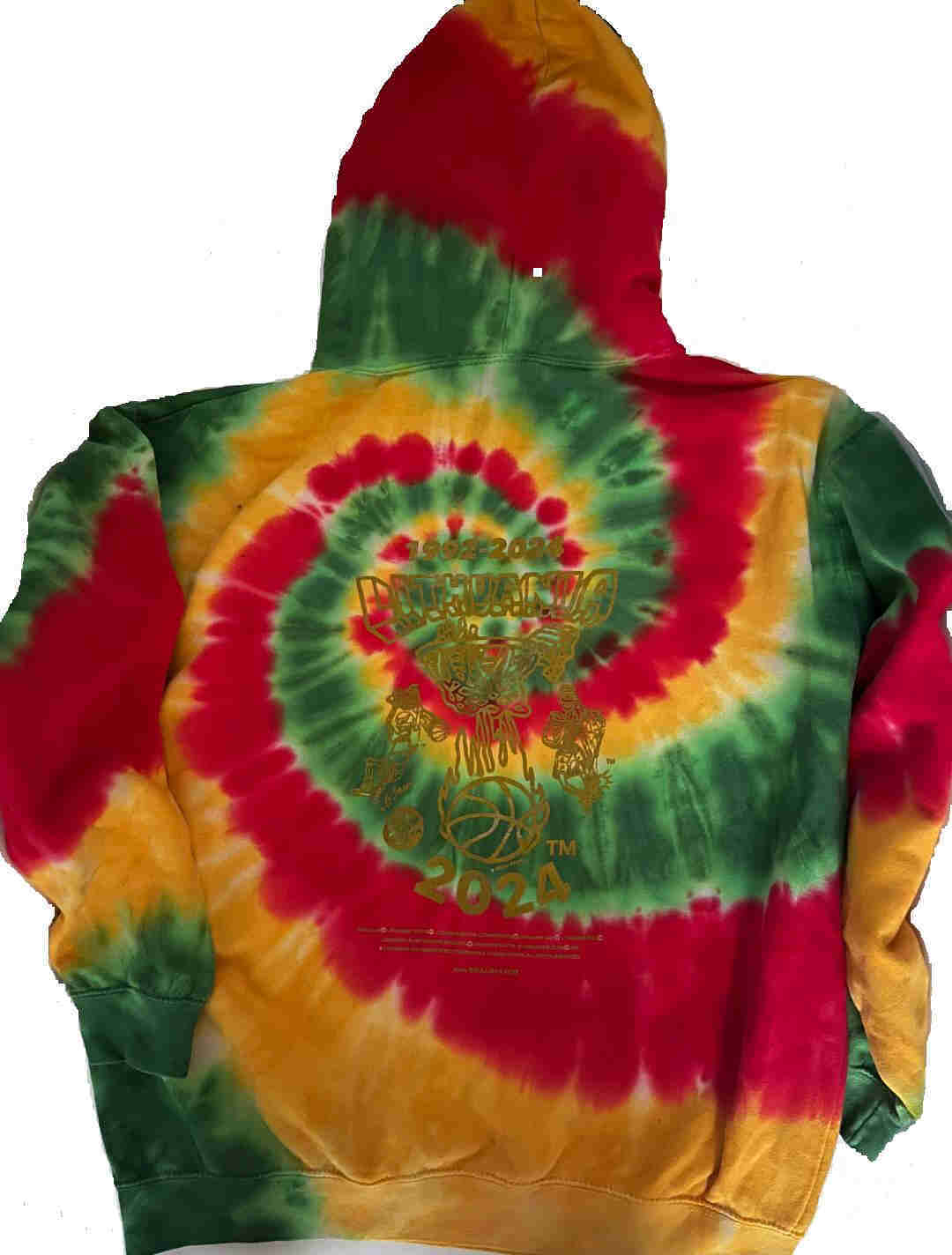 Lithuania basketball tie dye tshirt hoodie