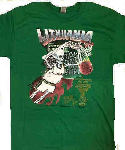 Lithuanian basketball tie dye tshirts